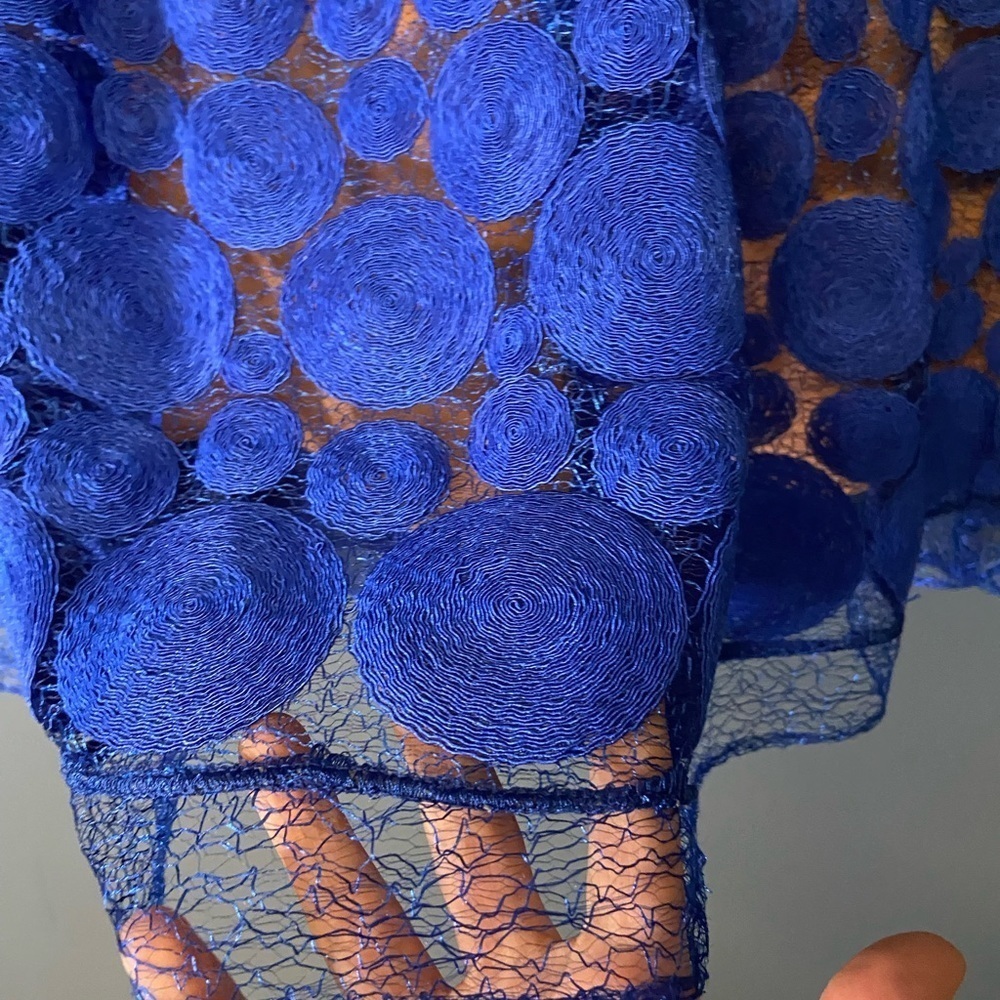 Anthropologie‎ Eva Franco Blue Albastru Skirt sz 4P - Picture 3 of 8